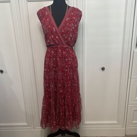 Max Studio Red Floral Dress NWT - Picture 2 of 7